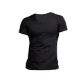 Classic black V-neck t-shirt for men, quick-dry and breathable athletic outdoor top - M / Tops / Black