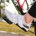 Breathable white and grey outdoor water shoes with adjustable straps for cycling and fitness - 36 / White (A026)