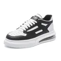 Men's black and white sneakers with air cushion sole and original GAGJ branding detail - 38 / White Black