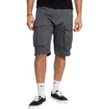 Men's charcoal grey multi-pocket cargo shorts for casual summer outdoor styling - S / Bottoms / Dark Gray