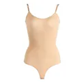 Faja moldeadora de body beige sin costuras para mujer para control total de abdomen - 3XL / Top Y Pantalón / Estilo Tanga Color Piel