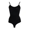 Body reductor negro sin costuras para mujer con control de abdomen y tirantes ajustables - 3XL / Top Y Pantalón / Estilo Tanga Negro