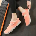 Breathable orange mesh water shoes for outdoor swimming, beach sports and gym fitness - 35 / Orange Red