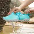 Breathable turquoise anti-slip water shoes for swimming and outdoor beach activities - 35 / Lake Blue