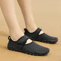Breathable non-slip black water shoes for women, perfect for beach and outdoor wading - 35 / Black