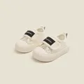 Sneaker in mesh traspirante bianco avorio con suola morbida e velcro per neonati - Taglia 16 (Lunghezza interna 12.5cm) / Beige (Maglia)