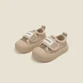 Scarpe primi passi traspiranti in mesh beige con velcro per neonati e bambini piccoli - Taglia 15 (Lunghezza Interna 12,0 cm) / Scarpa in Mesh / Kaki
