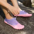Ademende paars-roze blotevoeten-waterschoenen voor waden en strandactiviteiten - 35 / Roze Paars