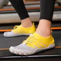 Ademende gele vijf-vinger waterschoenen voor fitnesstraining en strandactiviteiten - 35 / Grijs Geel