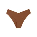 Hoogwaardige naadloze ijszijde slip met lage taille in een effen chocoladebruine kleur - Bruin