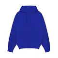 Gedetailleerde weergave van een zware blauwe hoodie met een handige kangoeroezak - S / Tops / Saffierblauw