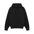 Hoogwaardige zwarte hoodie met trekkoord en kangoeroezak voor herfst en winter - S / Tops / Zwart