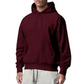 Sweat à capuche bordeaux pour homme avec cordon de serrage et poche kangourou - Bordeaux