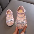 Funkelnde rosa Prinzessinnenschuhe für Mädchen mit elegantem Strass-Blumendekor - 21 / Rosa