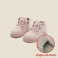 Modern pink toddler Martin boots with side zipper and breathable unlined interior - Size 16 / Inner 12.5cm / Unlined Martin Boots / Pink