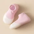 Calcetines antideslizantes para bebés con diseño de bloques de color rosa y blanco - Talla 18/19 (Longitud Interior 11.5cm) / Rosa Mixto