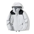 2025 New thin windproof waterproof single-layer assault jacket in white and black variant - Grayish White