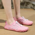 Comfortable pink quick-dry water shoes for outdoor wading and beach swimming activities - 35 / Pink