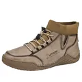 Khaki men's outdoor Martin boots with elastic knit sock collar and quick lacing system - 38 / Sand