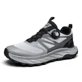 Zapatillas deportivas ligeras y transpirables para hombre con cierre rotativo gris - Gris