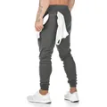 Pantalón deportivo ajustado para hombre con lazo para toalla ideal para gimnasio y fitness - S / Bottoms / Gris oscuro