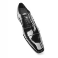 Klassische schwarze Herren-Business-Schuhe aus glänzendem Leder - Schwarz