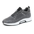 Chaussures de course grises en maille fly-woven pour hommes avec semelles épaisses - 37 / Gris