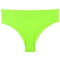 Bequeme neongrüne nahtlose Sportslips für Damen mit hoher Taille für Fitness und Alltag - M / Unterteile / Fluoreszierendes Grün