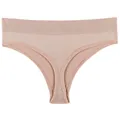 Mutande senza cuciture color carne a vita media per sport e uso quotidiano comodo - Taglia M / Pantaloni e gonne / Rosa