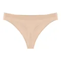 Comfortable nude seamless low-waist thong underwear for women, ideal for sports and fitness - One Size / Bottoms / Nude