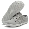 Graue atmungsaktive Mesh-Barfußschuhe mit breiter Zehenbox und rutschfester Sohle - 38 / Grau