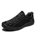 Men's professional black lightweight hiking shoes for outdoor walking and trekking - 38 / Black