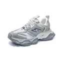 Men's chunky platform sports sneaker in versatile grey and white colorway - 39 / Rice Gray