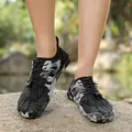 Zapatos de agua antideslizantes de secado rápido para hombre y mujer con diseño camuflaje - 35 / Negro