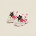 Baskets de sport roses et crème pour tout-petits avec détails étoiles - Pêche