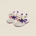Baskets tendance pour tout-petits en crème et violet, chaussures de marche confort - Violet