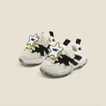 Baskets épaisses pour tout-petits en blanc cassé et noir avec d'adorables étoiles pour enfants - Noir