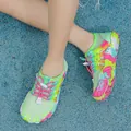 Comfortabele ademende waterschoenen voor kinderen met kleurrijke graffiti-zool voor strand - Maat 26 (Binnenlengte 16.5cm) / Fluorescerend Groen