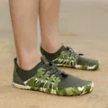 Camouflage groene waterschoenen voor kinderen met antislipzool voor strand en zwemmen - Maat 26 (Binnenlengte 16.5cm) / Legergroen