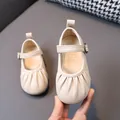 Elegantes zapatos de princesa beige para niñas de 1 a 6 años - Tallas 22-26 (Juego de 5 pares) / Estilo Mary Jane (M339) / Beige