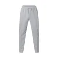 Vue détaillée d'un pantalon gris décontracté pour hommes avec cordon et coutures - Gris clair