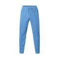 Détail de la vue de face d'un pantalon droit bleu clair pour hommes avec cordon de serrage - Bleu clair