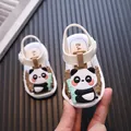 Süße Panda-Sandalen für Kleinkinder mit weichen Sohlen und Zehenschutz für Babys - 16 / Khaki