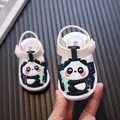 Kleinkindsandalen mit niedlichem Panda-Design, weiche Sohle zum Laufenlernen - 16 / Saphirblau