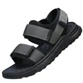 Men's outdoor sports sandals featuring non-slip soft sole in grey and black finish - 38 / Gray