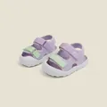 Sandales de marche d'été souples pour tout-petits en violet et vert menthe pour enfants - Longueur Intérieure 11.5cm / Violet
