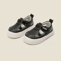 Sandales d'été noires pour tout-petits avec semelles blanches souples et velcro. - Longueur Intérieure 12.0cm / Noir