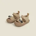 Sandales d'été kaki pour tout-petits avec semelles antidérapantes souples et velcro pour bébés - Longueur Intérieure 11.5cm / Kaki