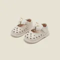 Cute cream baby girl princess walking shoes with lace bow and rabbit detail - Inner Length 11.5cm / Rabbit Lace Style (30MBX8900) / Beige
