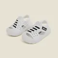 Sandales blanches confortables pour bambins avec trous d'aération et rayures sport - Longueur Intérieure 11.5cm / Blanc